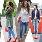 С чем носить красные туфли