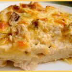 Куриная запеканка в духовке с грибами